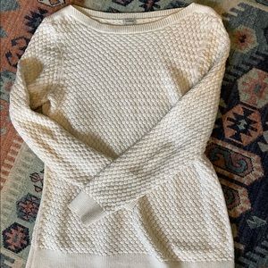 Cream Woven LL Bean Sweater XL
